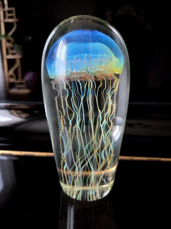 vintage Other - Vintage Signed Richard Satava 3267-08 Jellyfish collection Paperweight